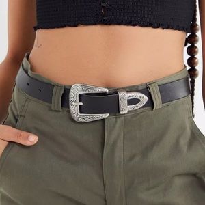 Urban Outfitters Ecote Metal-Tipped Leather Belt